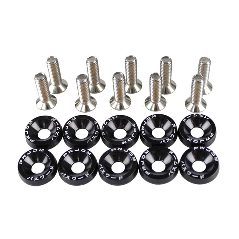 10PCS Aluminum Fasteners / Washer JDM (Hex M6X20)