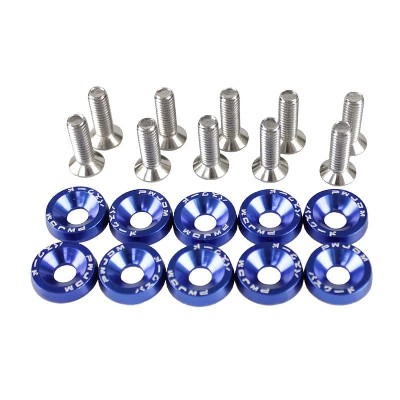 10PCS Aluminum Fasteners / Washer JDM (Hex M6X20)