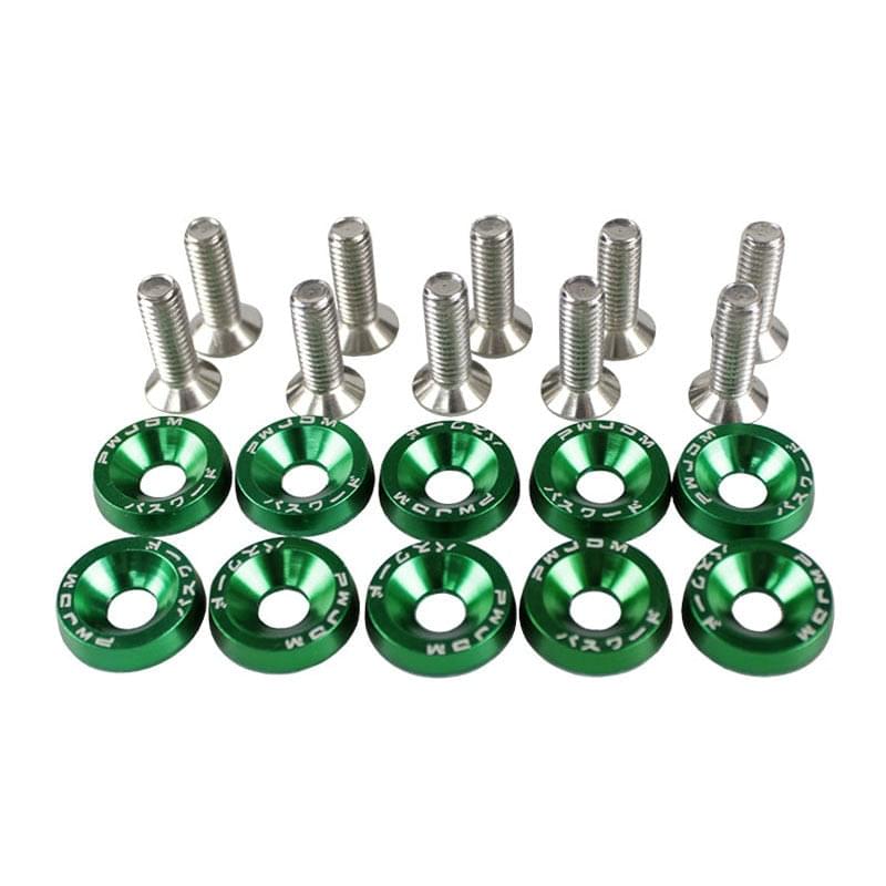 10PCS Aluminum Fasteners / Washer JDM (Hex M6X20)