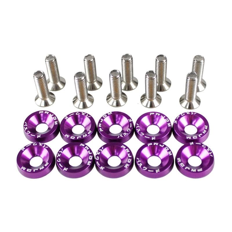 10PCS Aluminum Fasteners / Washer JDM (Hex M6X20)