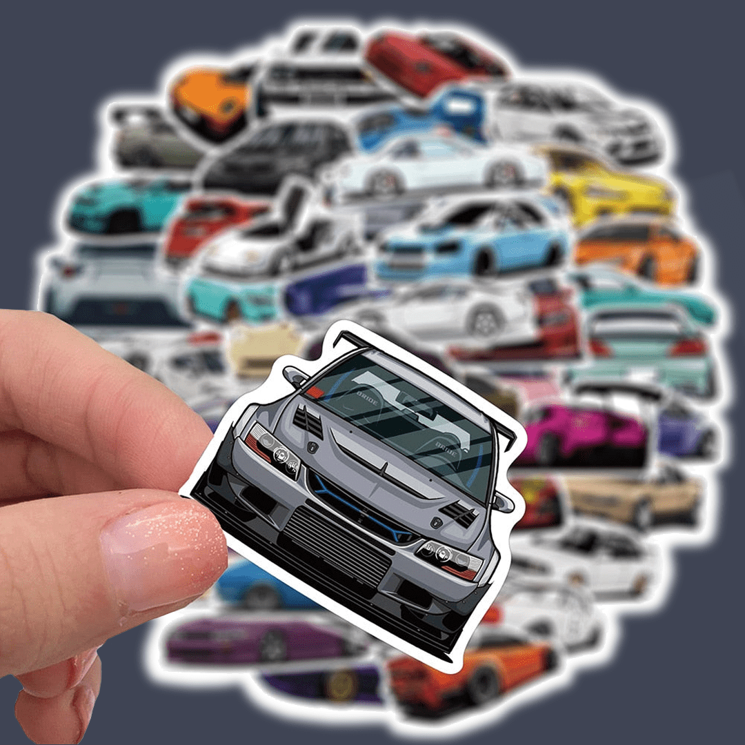 10/30/50/100PCS JDM Car collection sticker