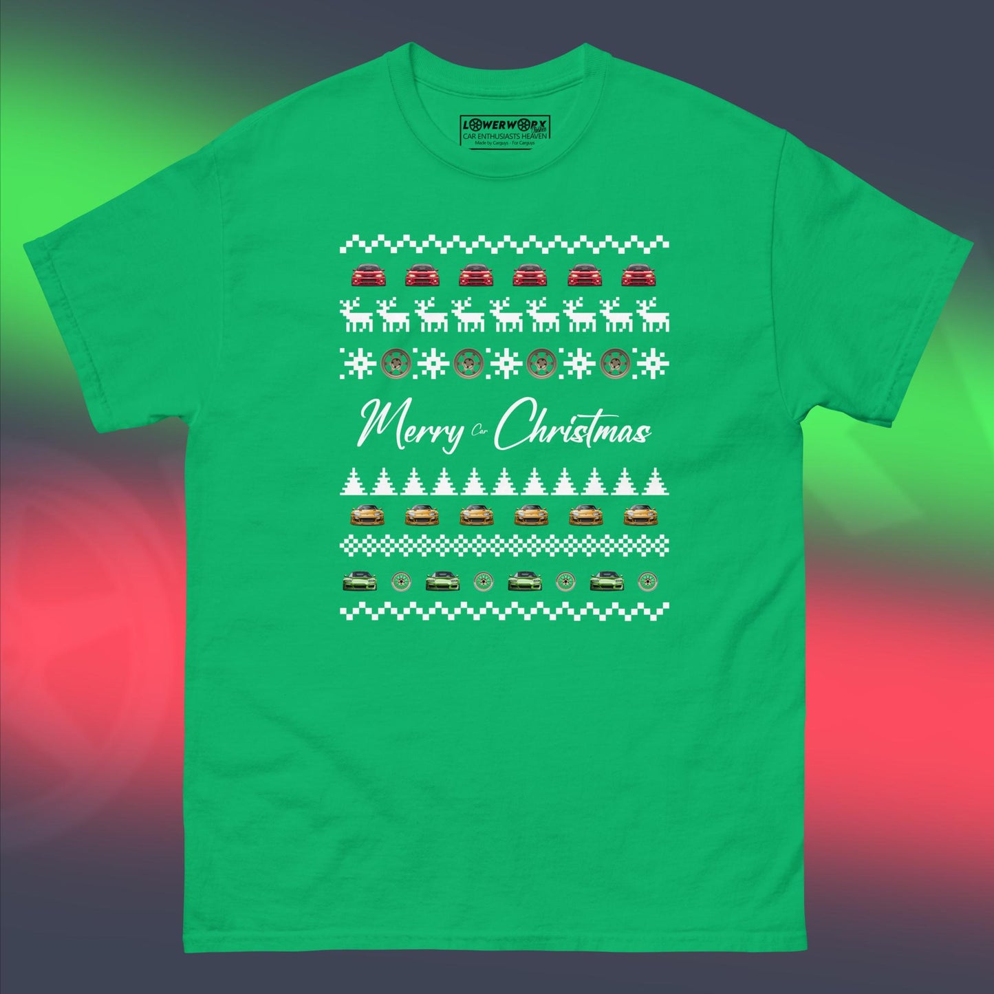 Christmas Design Cars and Pixels