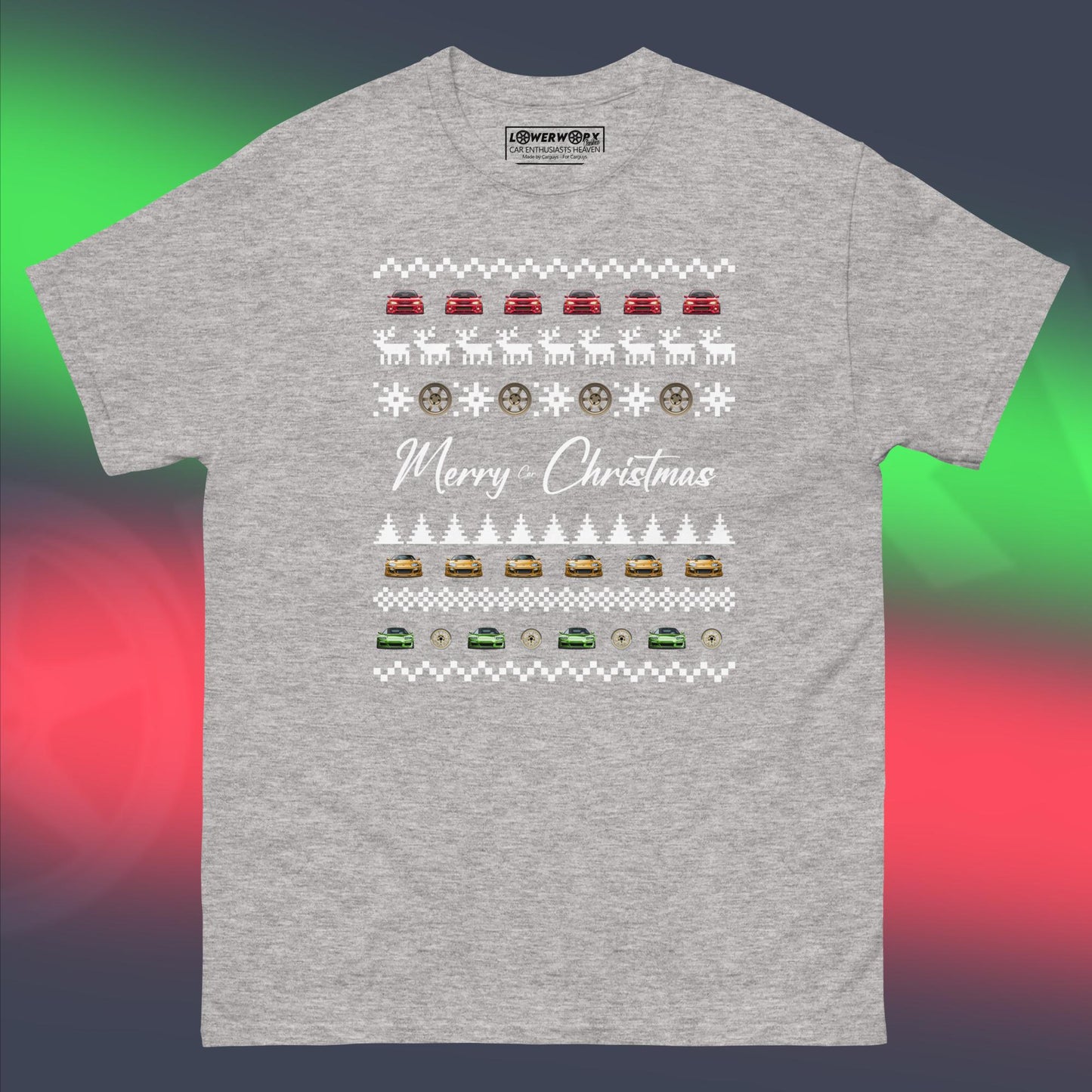 Christmas Design Cars and Pixels