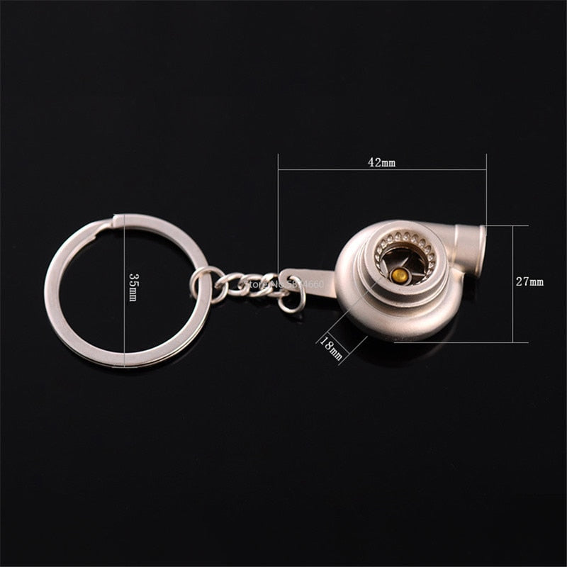 Mini Turbocharger Keychain (Spinning Turbine) - LOWERWORX