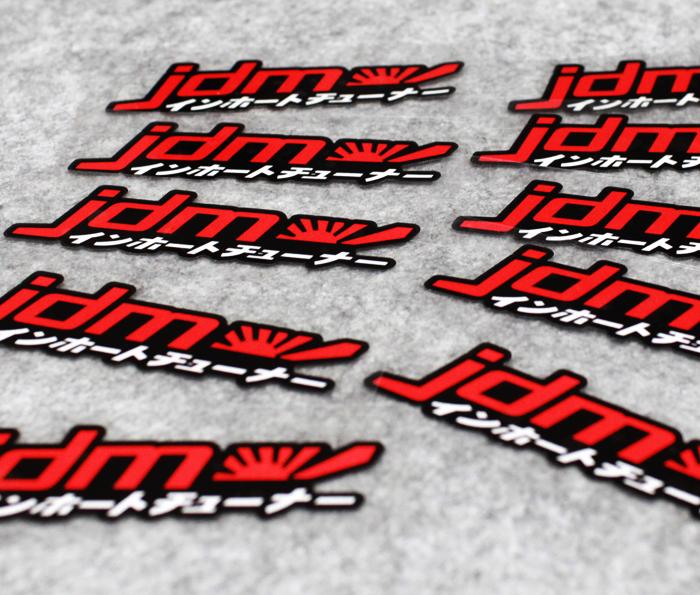 Red Japanese JDM Car Sticker - LOWERWORX