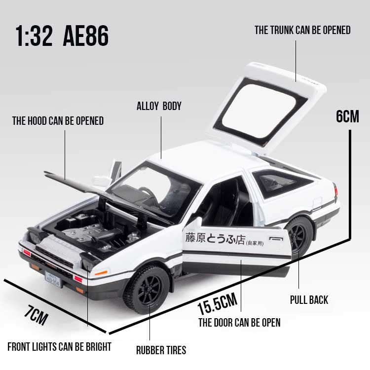 Initial D AE86 Model (1:32) - LOWERWORX