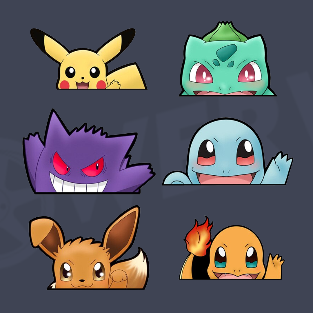 Pokemon Window Stickers - LOWERWORX