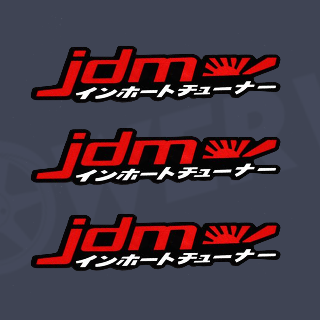 Red Japanese JDM Car Sticker - LOWERWORX