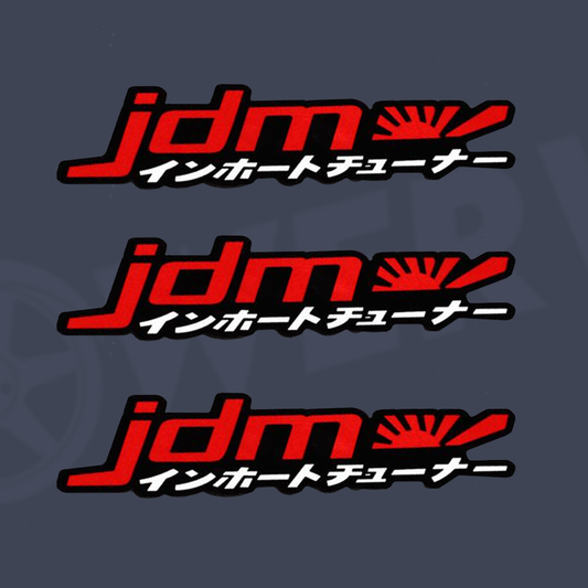 Red Japanese JDM Car Sticker - LOWERWORX