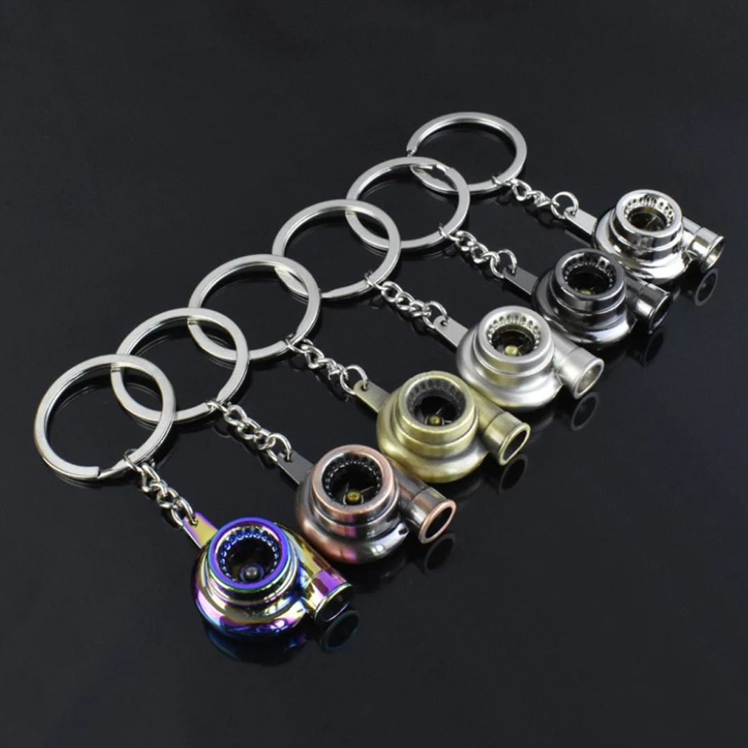 Mini Turbocharger Keychain (Spinning Turbine) - LOWERWORX