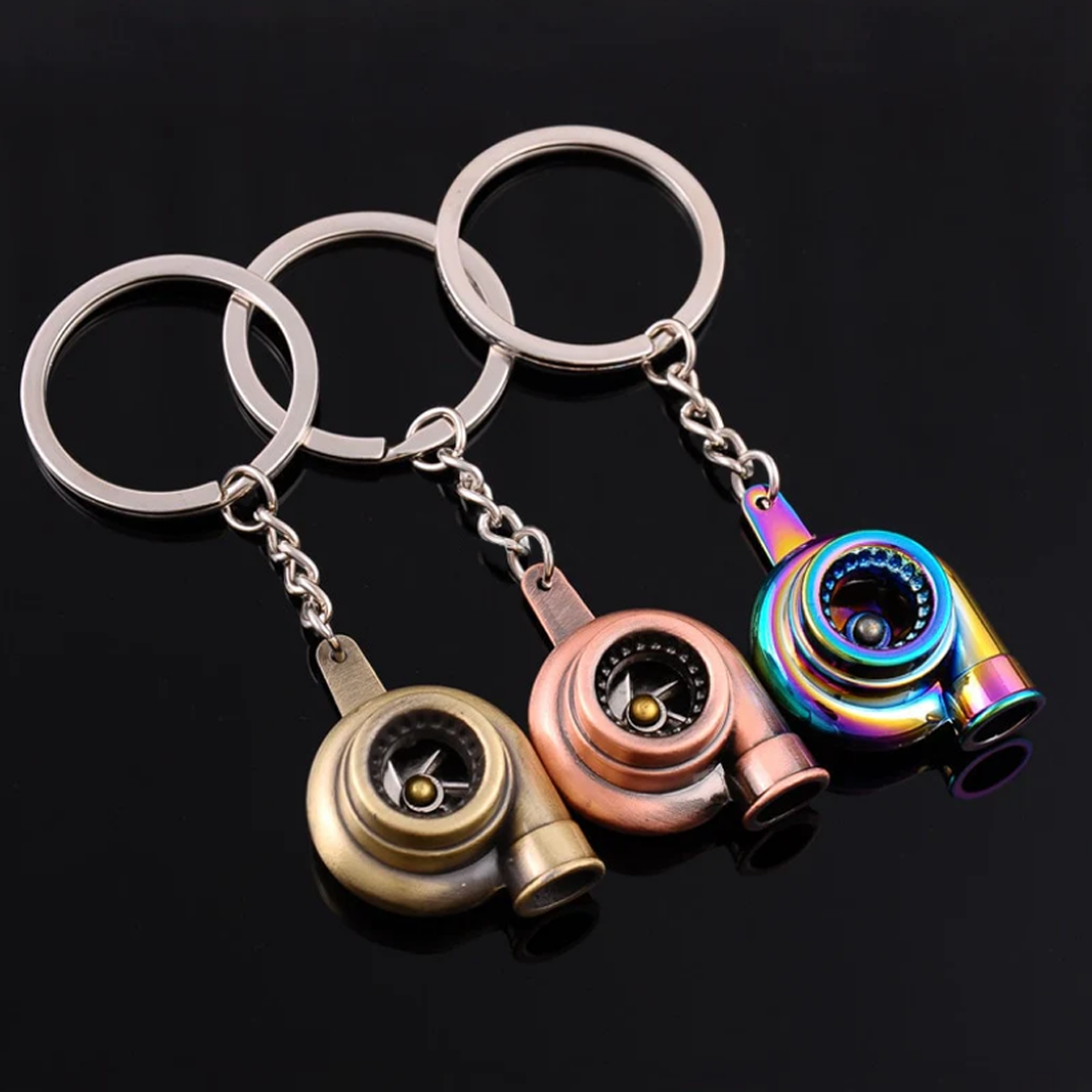 Mini Turbocharger Keychain (Spinning Turbine) - LOWERWORX