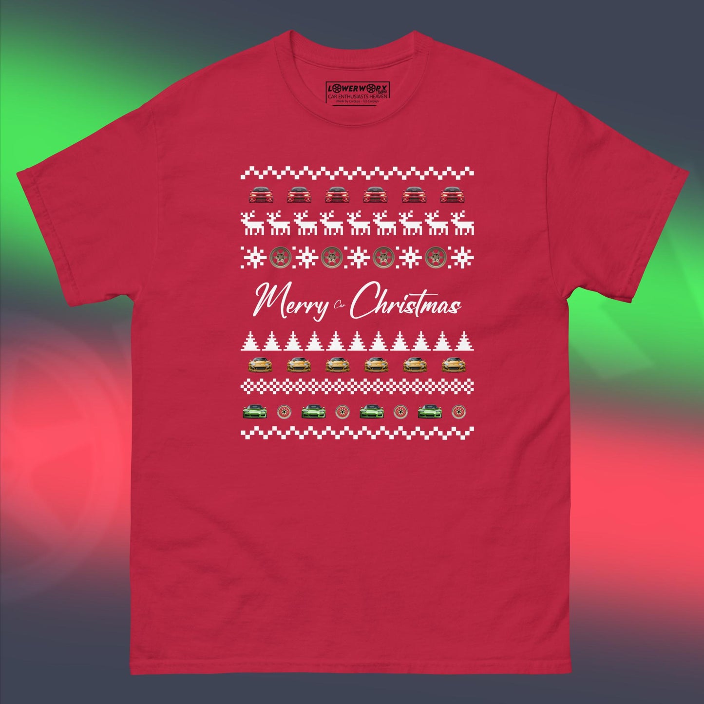 Christmas Design Cars and Pixels