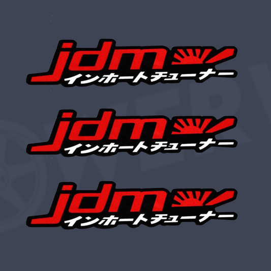 Red Japanese JDM Car Sticker - LOWERWORX